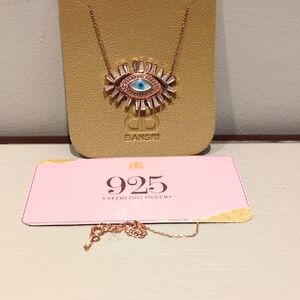 NWT Swarovski Gold Evil Eye Necklace
